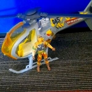 Action Figure Helicopter Toy Set 2010 vintage